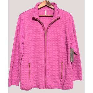 Womens Quilted Full-Zip Jacket Large By Passports